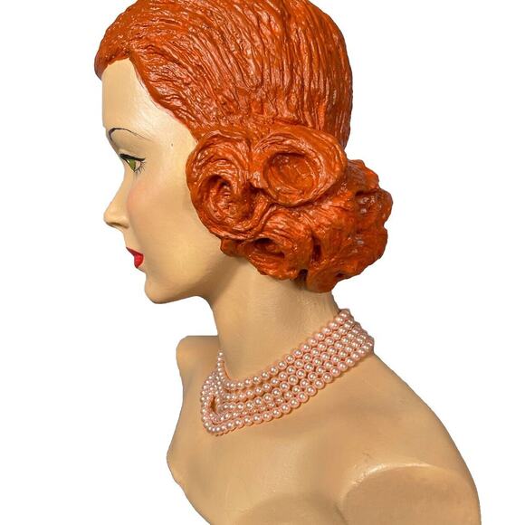 Pink Pearl Necklace Multi Strand Choker Statement Faux - Picture 7 of 16